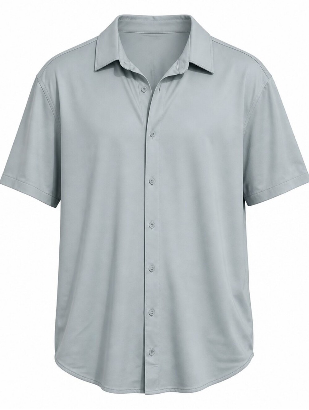 BYLT Basics Light Blue Short Sleeve Button-Down Polo